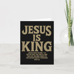 Cartão Jesus é a Bíblia do rei Verso João 14_6 Deus crist
