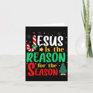 Cartão Jesus É a Razão da Temporada de Natal Chris