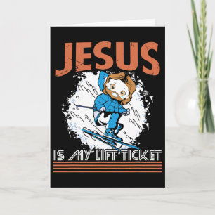 Cartão Jesus É Meu Bilhete De Elevador Esportes De Invern