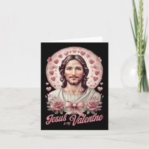 Cartão Jesus É Meu Dia Dos Namorados Coquette Laço Cruz F