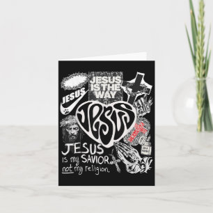 Cartão Jesus É O Caminho Versículo Bíblico Cristão Fé Deu