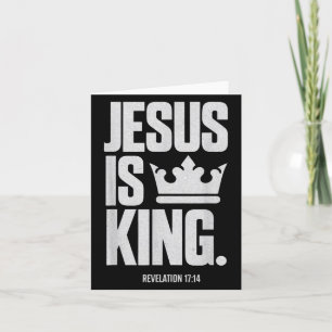 Cartão Jesus é o rei Bíblia das Escrituras Religiosas Cit