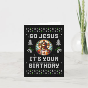 Cartão Jesus, é o seu aniversário, feliz Natal