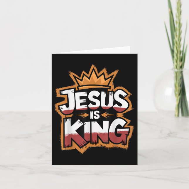 Cartão Jesus é Rei  (Frente)