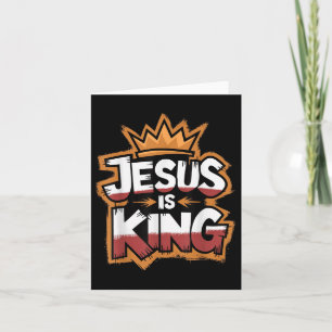 Cartão Jesus É Rei