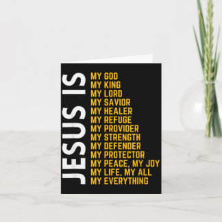 Cartão Jesus é Tudo Para Mim Deus Cristão Jesus Religião