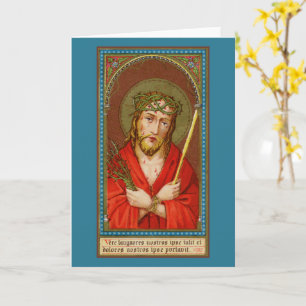 Cartão Jesus, Ecce Homo (veja o homem) (SAU21) Saudação