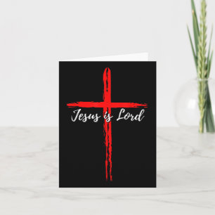 Cartão Jesus Engraçado É Senhor Com Cristo Cruzado Cristã