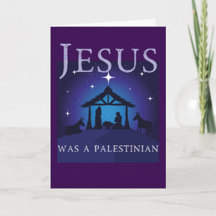 Cartão Jesus Era Um Natal Palestino Gaza Solidariedade