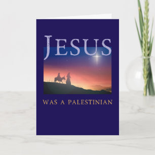 Cartão Jesus Era Um Natal Palestino Gaza Solidariedade