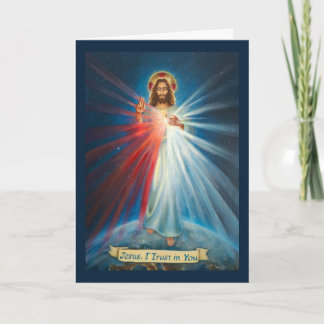 Cartão Jesus, Eu Confio em Ti, Coroa da Divina Misericórd