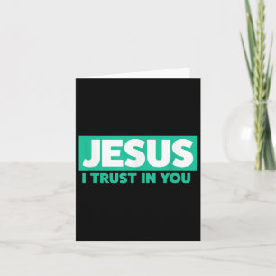 Cartão Jesus, Eu Confio Em Você