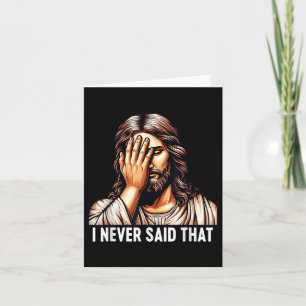 Cartão Jesus Eu Nunca Disse Que Jesus Desapontou Deus H