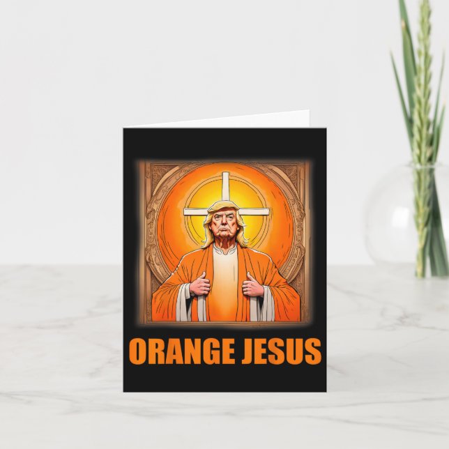 Cartão Jesus Funny Trump 1 (Frente)
