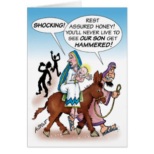 Cartão Jesus "Hammered"? -