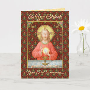 Cartão Jesus Institui a Sagrada Comunhão (SAU 045)