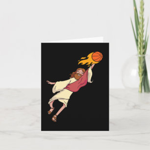 Cartão Jesus Jogando Basquete