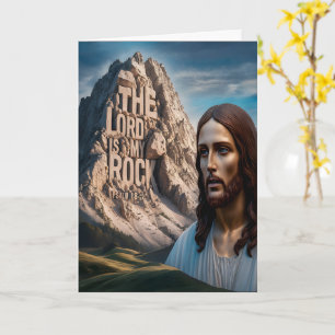Cartão Jesus Majestoso: Guardião da Montanha