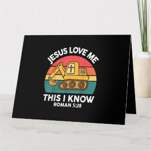 Cartão Jesus Me Ama Isso Eu Conheço O Escavador Christian