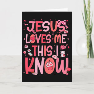 Cartão Jesus Me Ama, Isso Eu Sei Deus Religioso Cristão