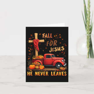 Cartão Jesus Minha Estação Favorita Outono Natal Cristão 