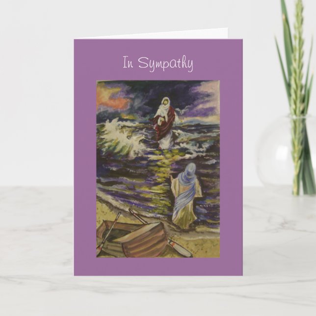 Cartão Jesus no meio de nossas tempestades (Frente)