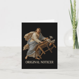 Cartão Jesus Observador Original Fé Cristã Jesus