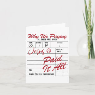 Cartão Jesus Pagou Tudo Jesus Dia da Páscoa Cristã