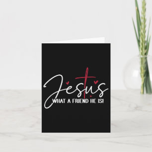 Cartão Jesus Que Amigo Ele É Presente Cristão