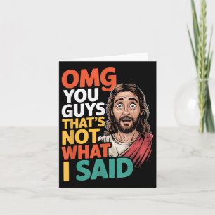 Cartão Jesus Que Não É O Que Dizia Deus Religioso Cristão