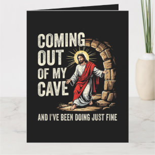 Cartão Jesus Saindo Da Minha Caverna