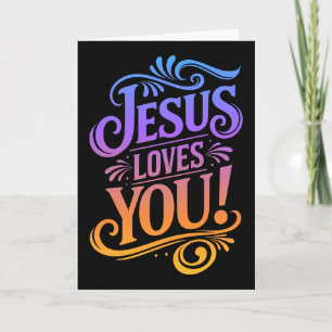 CARTÃO JESUS TE AMA!