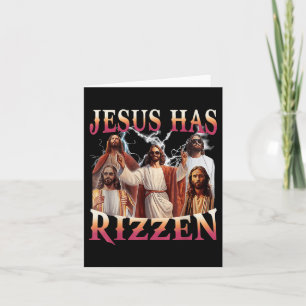 Cartão Jesus Tem Rizzen Christian Meme Novelty Jesu