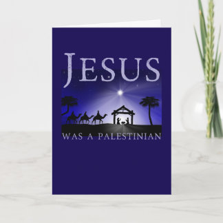 Cartão Jesus Was Palestinian Christmas Orthodox Catholic