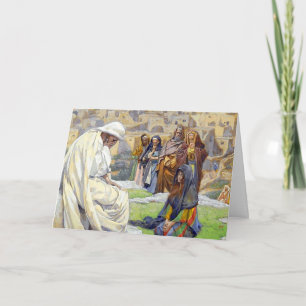 Cartão Jesus Wept Sympathy Greeting Card