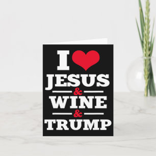 Cartão Jesus Wine Trump Christian Faith Mãe Gif
