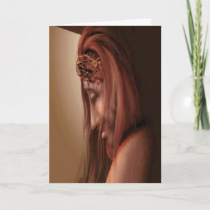 Cartão Jesus with thorns 2 Greeting card