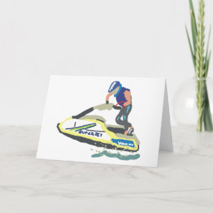 Cartão Jet Ski SuperJet em Pé