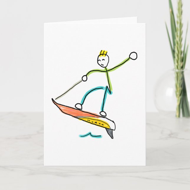 Cartão Jetboard Stickman (Frente)