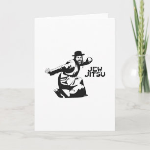 Cartão Jew Jitsu Card   Jewish Bar Mitzvah Gifts