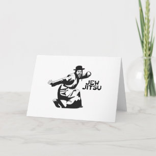 Cartão Jew Jitsu Martial Arts   Jewish Bar Mitzvah Gifts