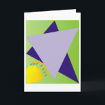 Cartão Jewish Star/Menora Card<br><div class="desc">A Menora (Hanukkia) with a stylized Jewish Star</div>