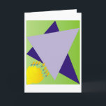 Cartão Jewish Star/Menora Card<br><div class="desc">A Menora (Hanukkia) with a stylized Jewish Star</div>