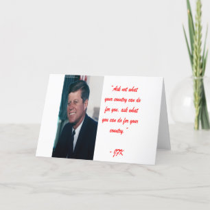 Cartão JFK & Ask Not Quote