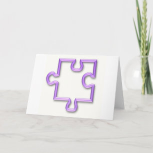 Cartão Jigsaw Cutout Greeting Card
