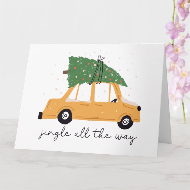 Cartão Jingle All Way Christmas (Orquídea)