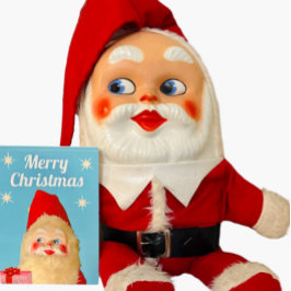 Cartão Jingle Bell Jive Retro Kitschy Papais noeis Natal