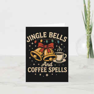 Cartão Jingle Bells Café Tarado Engraçado Manhã De Natal