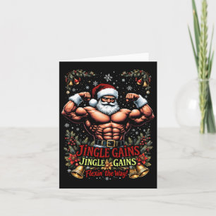 Cartão Jingle ganha flexão até o Papai noel Natal G