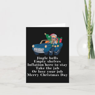 Cartão Jingle Joe Biden Engraçado Papai Noel Trump Natal 
